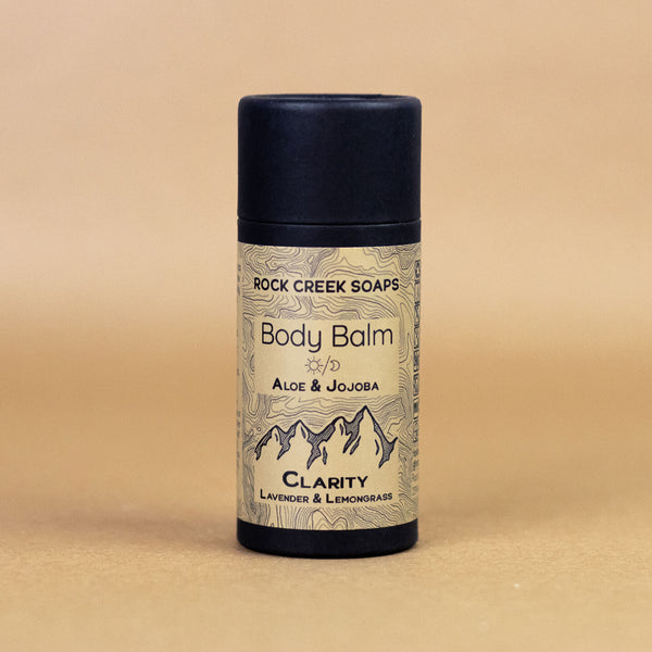 CLARITY BODY BALM |  Solid Lotion Bar - Lemongrass & Lavender