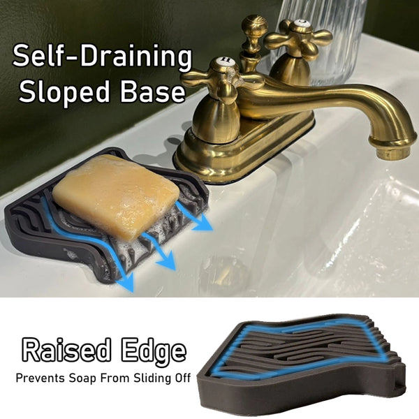 Premium Silicone Soap Saver Tray