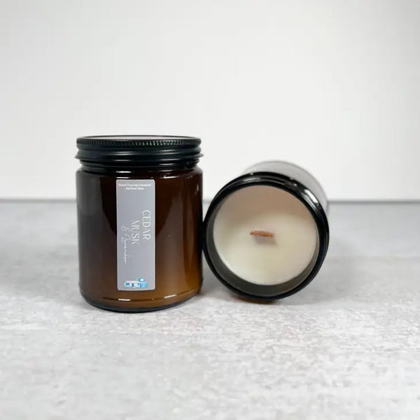 8oz Cedar Musk & Lavender Candle