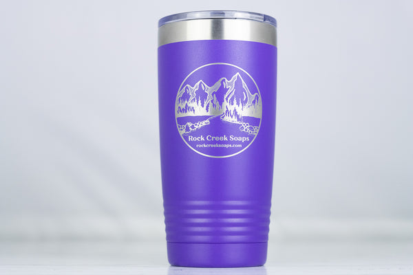 Rock Creek Soaps Logo Purple Insulated Tumbler