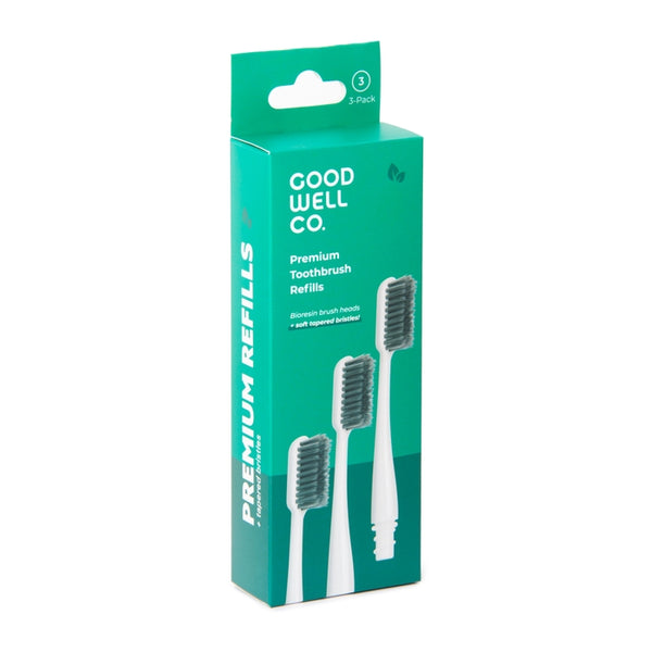 Biodegradable Toothbrush Refill Heads - pack of 3