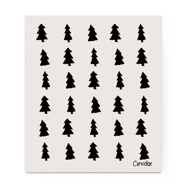 Pine Trees Swedish Dishcloth