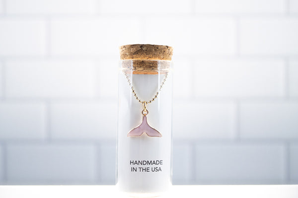 Pink Mermaid Tail Necklace