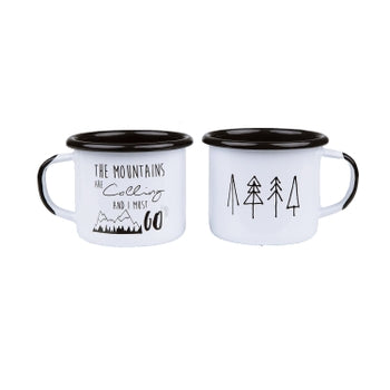 And I Must Go Enamel Mug