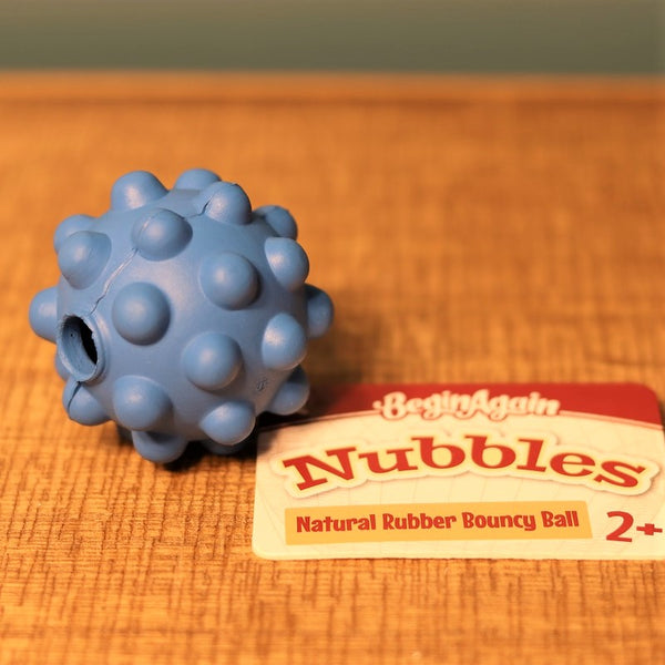 Blue Nubbles - Rubber Ball