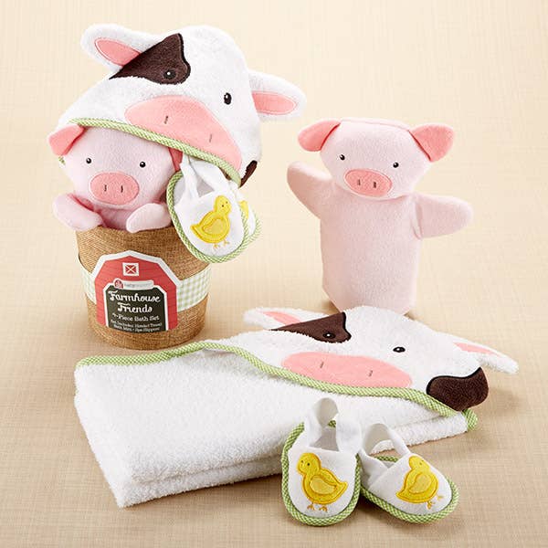 Farmhouse Friends 4 Piece Bath time Bucket