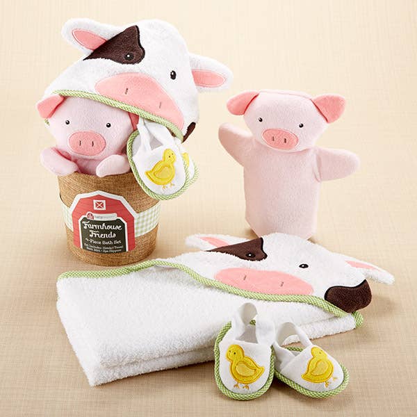 Farmhouse Friends 3 Piece Bathtime Bucket