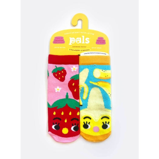 Strawberry & Banana | Mismatched Socks (1-3 Years)