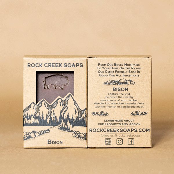 BISON SOAP | Black amber & lavender