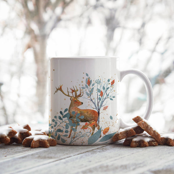 Nordic Woodland Mug - Scandinavian Design Coffee Mug