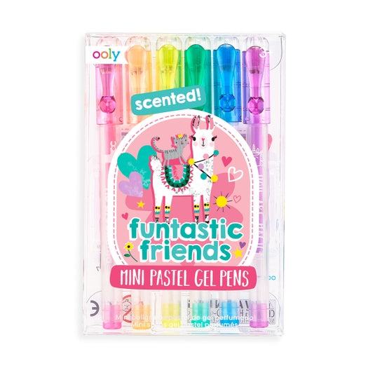 Funtastic Friends Scented Colored Mini Gel Pens - Set of 6