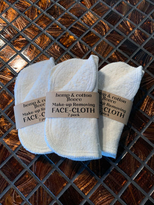 Make-Up Removing Face Cloth 2pk - Rock Creek Soaps