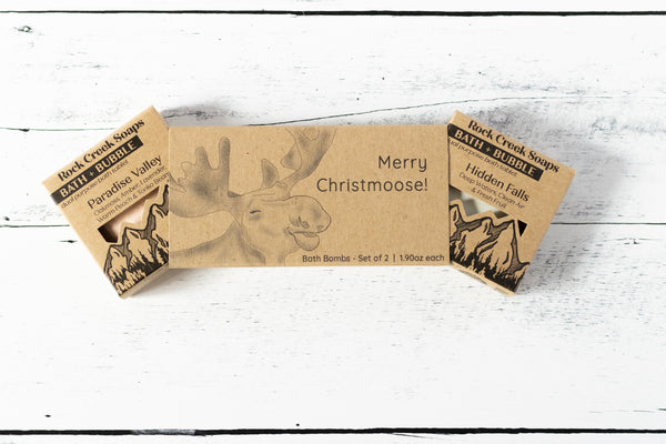 Bath Bomb Gift Set | Merry Christmas Moose