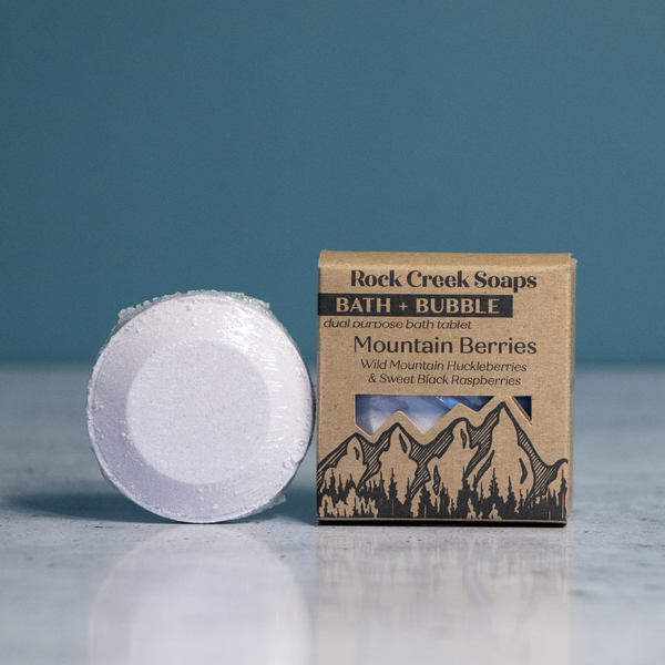 BATH + BUBBLE TAB | Single Tab in Mountain Berries - Rock Creek Soaps