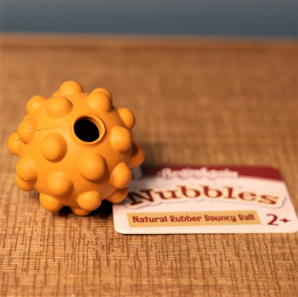 Orange Nubbels - Rubber Ball