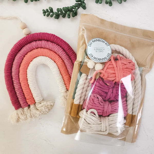 DIY Macrame Rainbow Kit