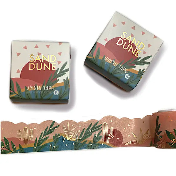 Sand Dune - Gold Foil Cloud Cut Washi Tape