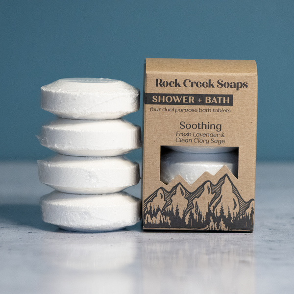 Shower Steamer Set of four in Soothing - Rock Creek Soaps
