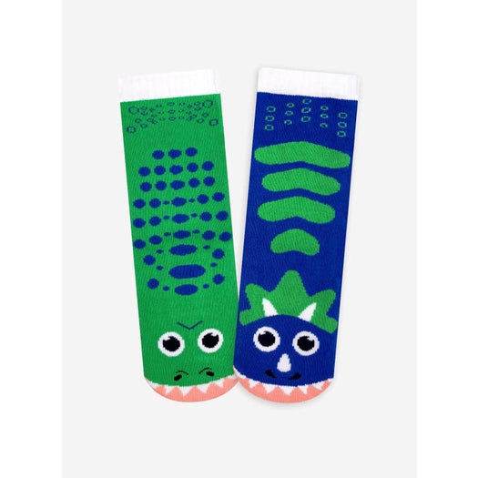 T-Rex & Triceratops | Mismatched Socks (1-3 Years)